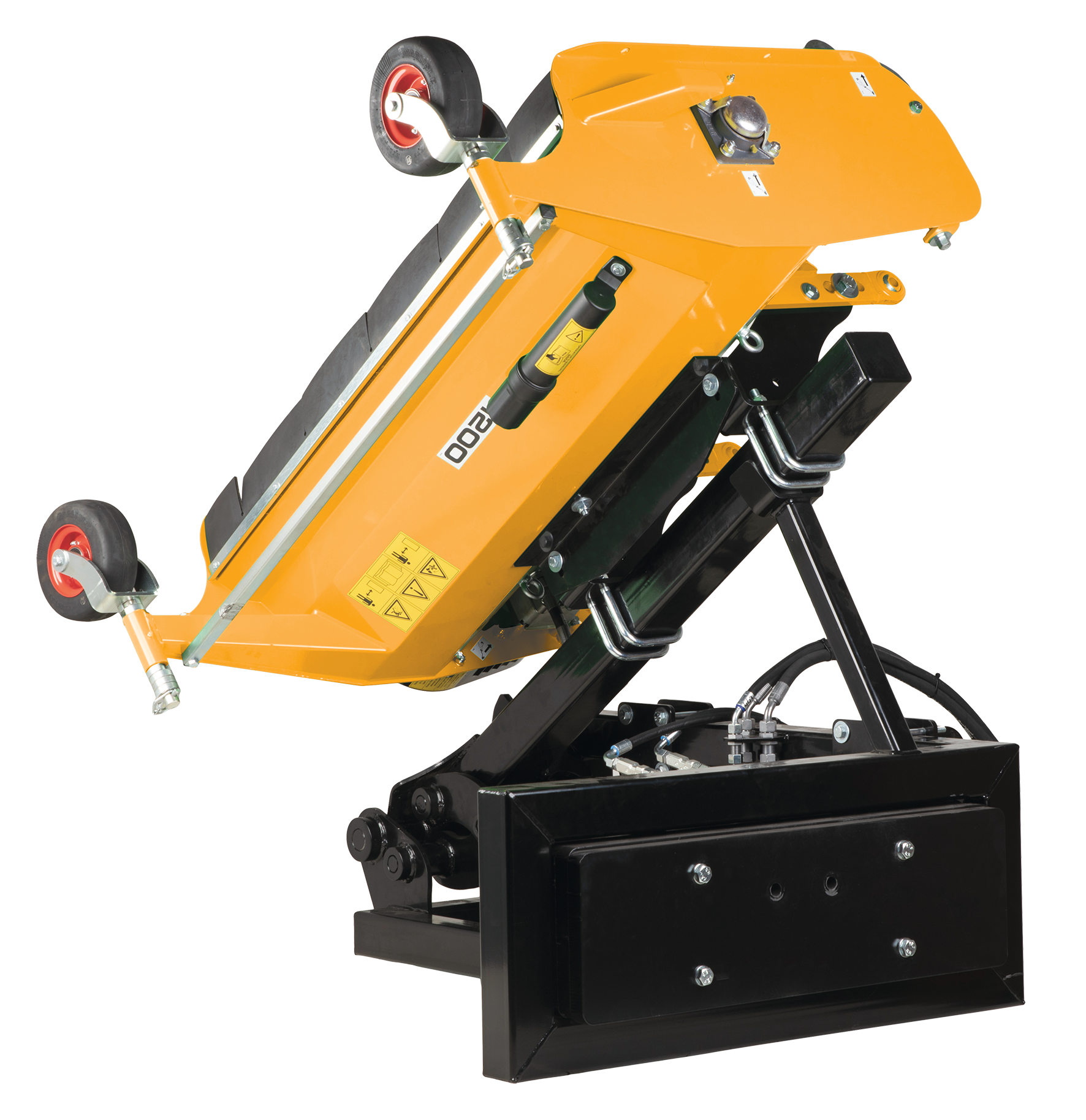 flail mower with hydraulic side arm attachments giant